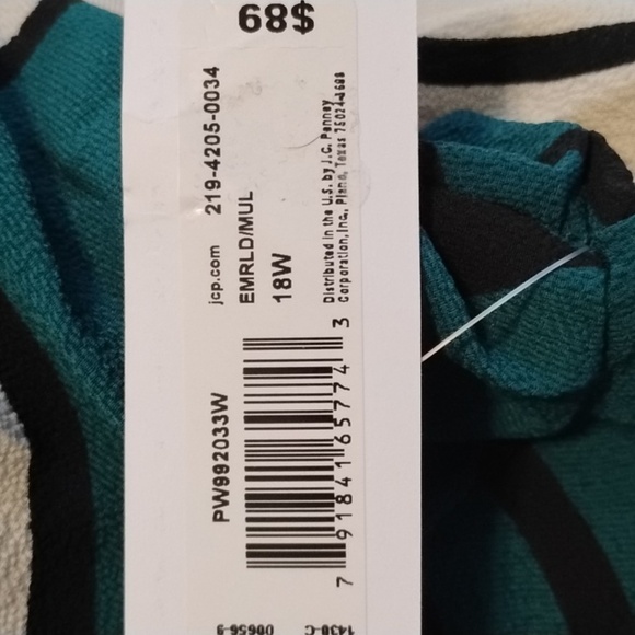 Premier Amour Emerald/Mult Floral Dress, Size: 18W, NWT - Picture 9 of 14